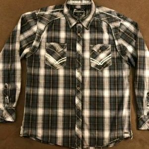 Buckle Black Label Mens Western Shirt size Small